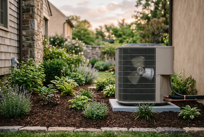 Sample photo: the outdoor unit after cleaning